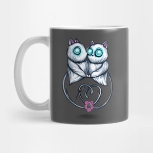 Cute Cat Ghost Lovers Mug